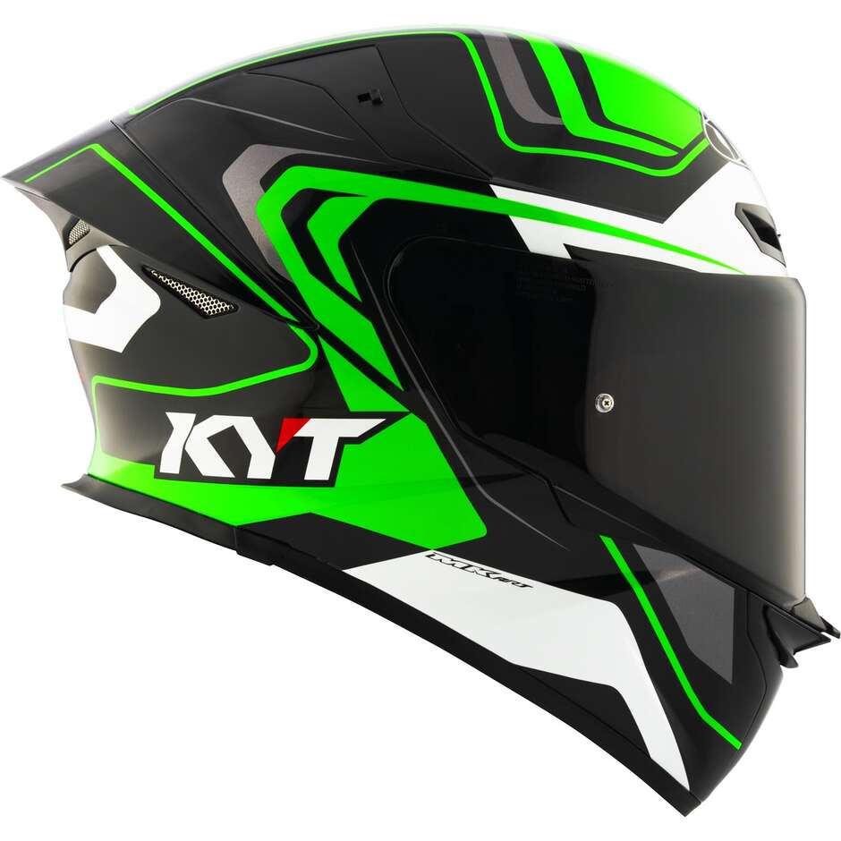Casco Moto Integrale Kyt TT-REVO OVERTECH Nero Verde