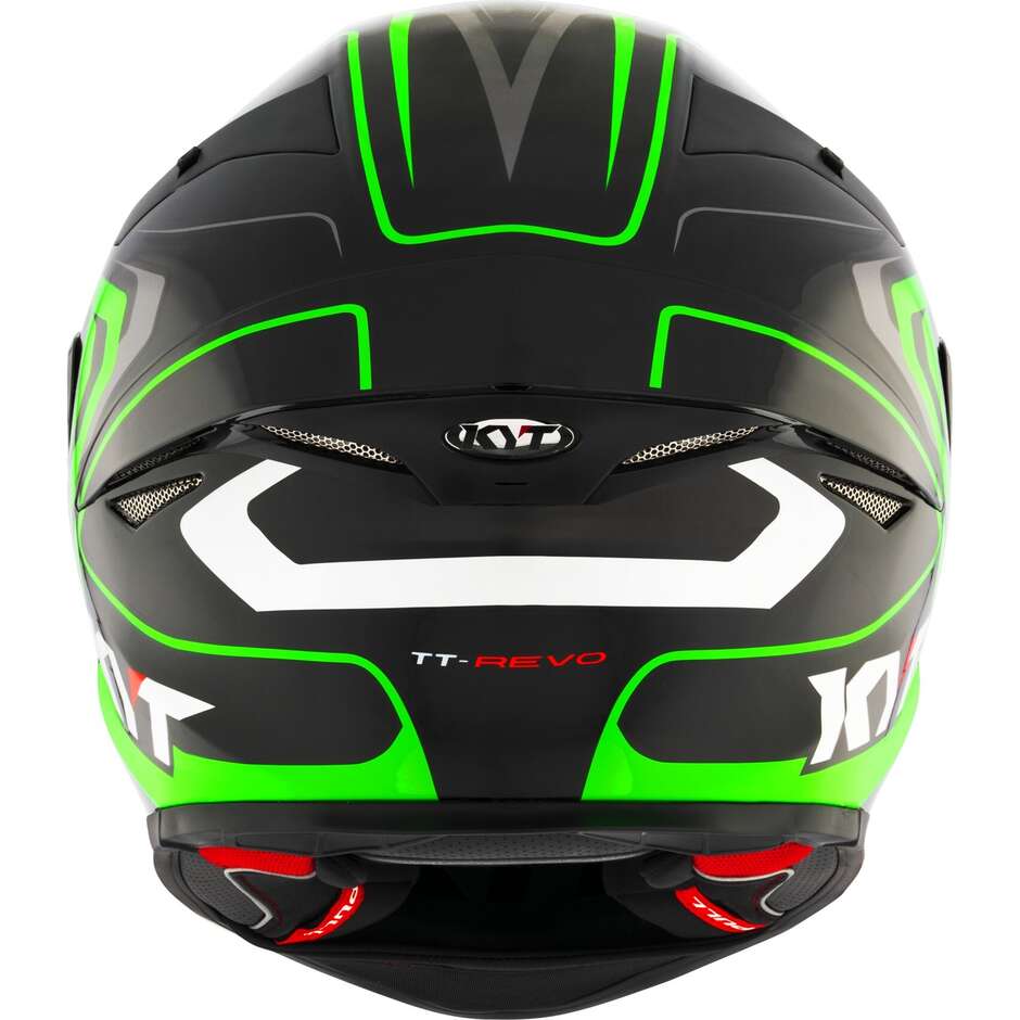 Casco Moto Integrale Kyt TT-REVO OVERTECH Nero Verde