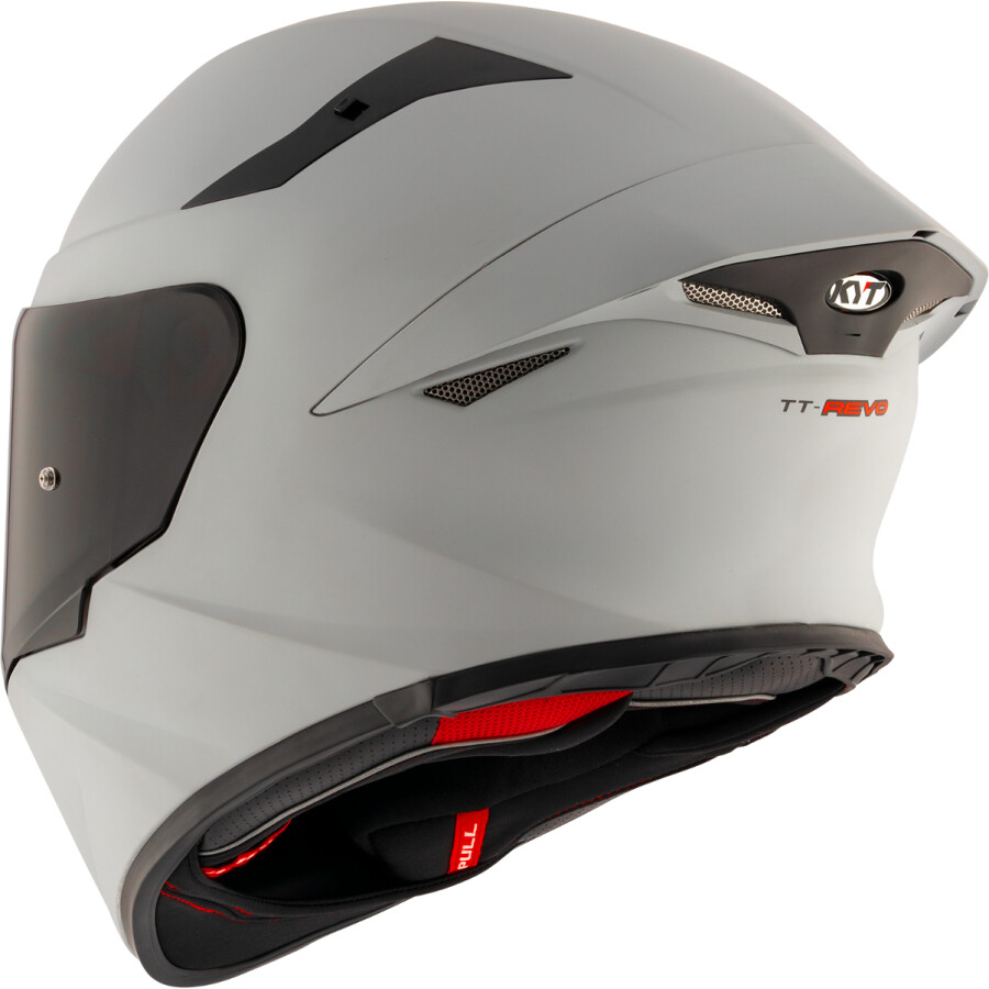 Casco Moto Integrale Kyt TT-REVO PLAIN Grigio Opaco