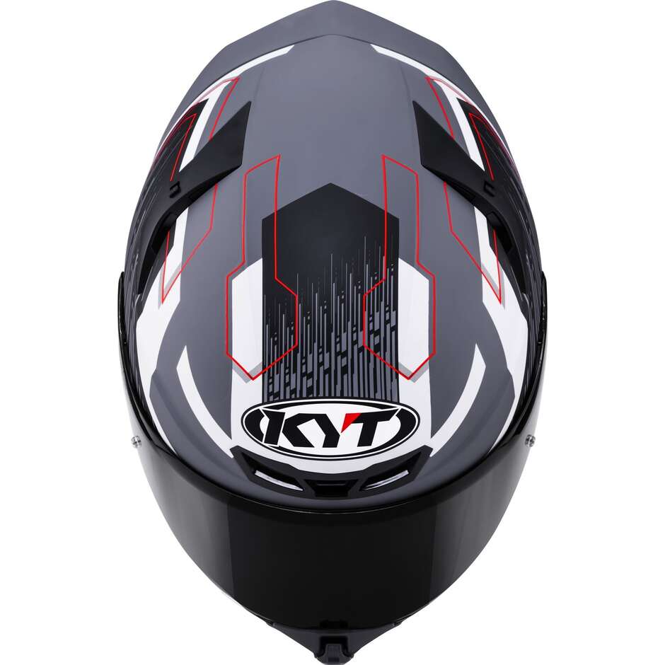 Casco Moto Integrale Kyt TT-REVO SPEEDING Opaco Grl Grigio Nero