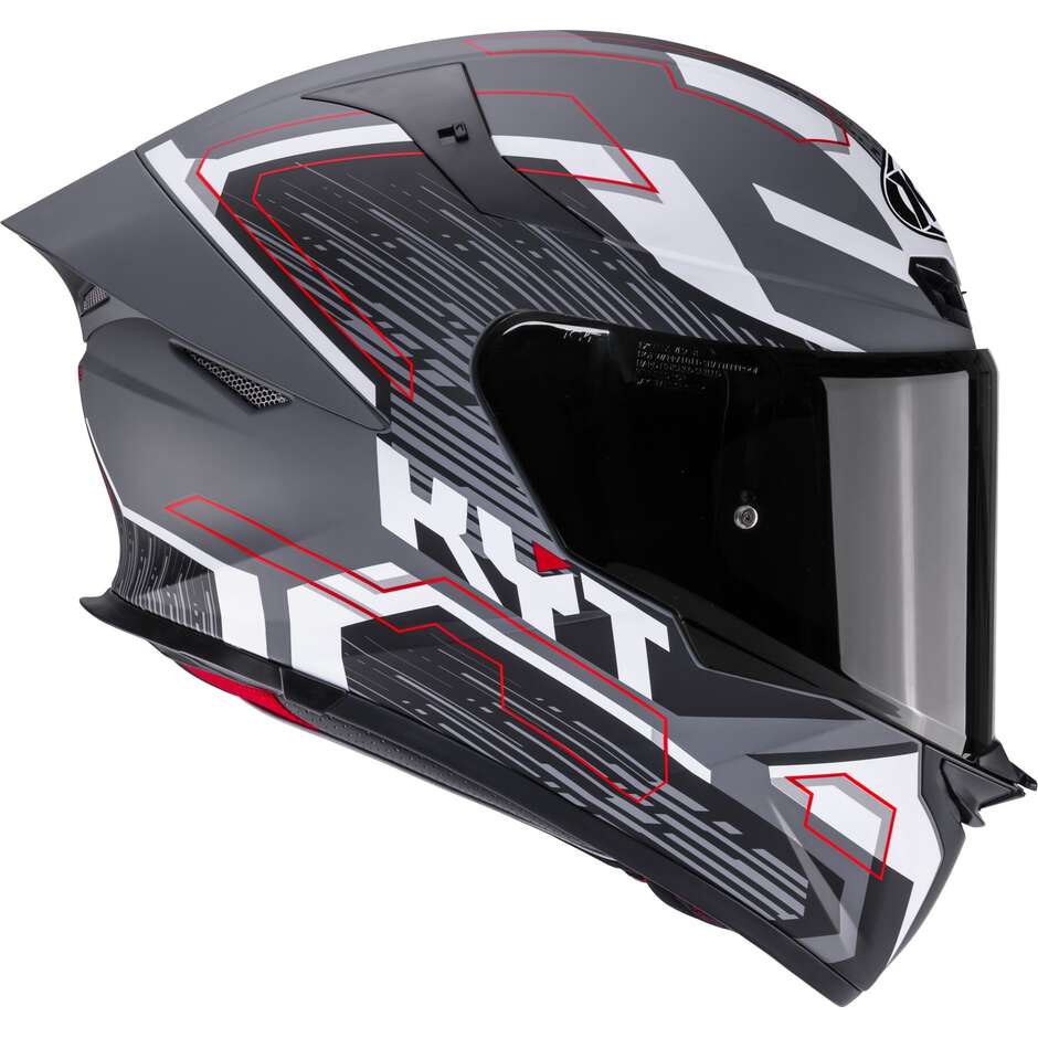 Casco Moto Integrale Kyt TT-REVO SPEEDING Opaco Grl Grigio Nero