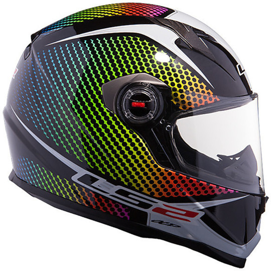 Casco Moto integrale LS2 FF322 Wardots Doppia Visiera In Fibra