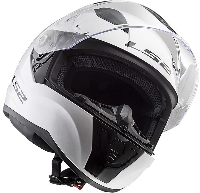 Ls2 Ff353 Rapid Casco Integrale Moto Bianco con a Specchio Cromo Visiera 