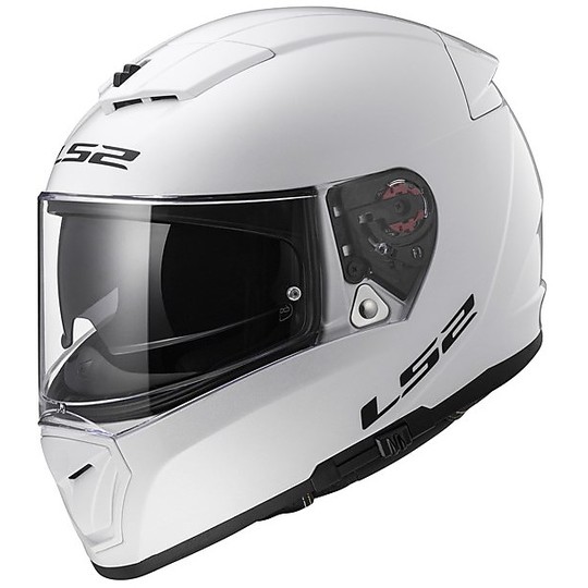 Casco Moto Integrale  LS2 FF390 Breacker Doppia Visiera Solid bianco Lucido