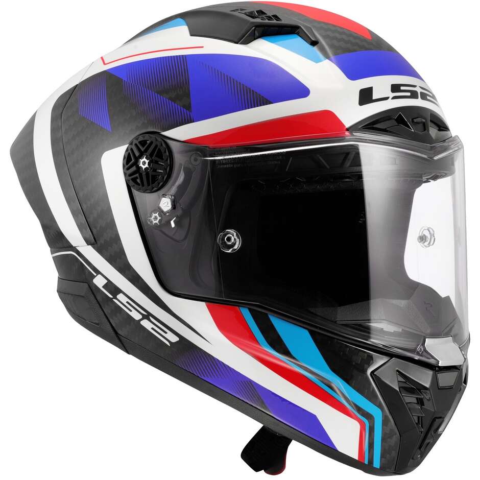 Casco Moto Integrale LS2 FF805 THUNDER GP AERO RAUTE Blue Rosso