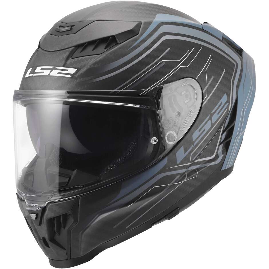 Casco Moto Integrale LS2 FF807 DRAGON SUBIC Blu Petrolio