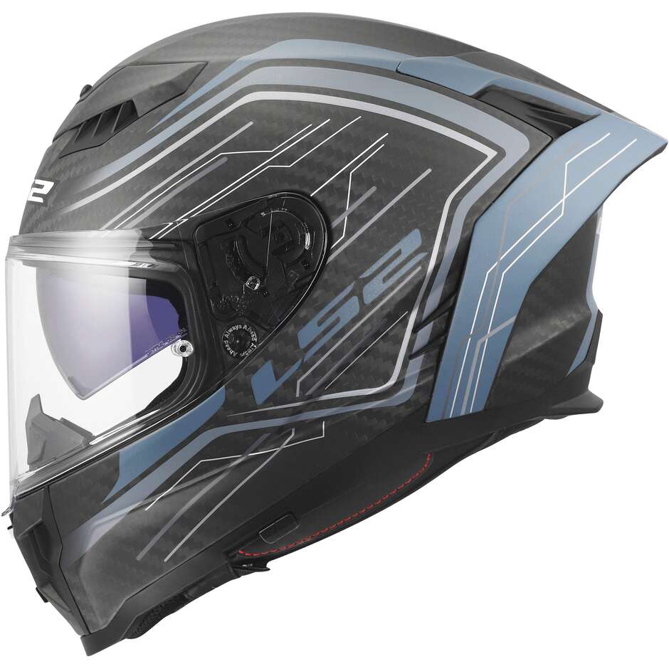 Casco Moto Integrale LS2 FF807 DRAGON SUBIC Blu Petrolio