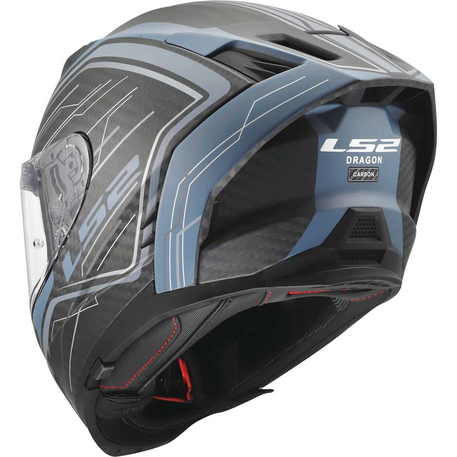 Casco Moto Integrale LS2 FF807 DRAGON SUBIC Blu Petrolio