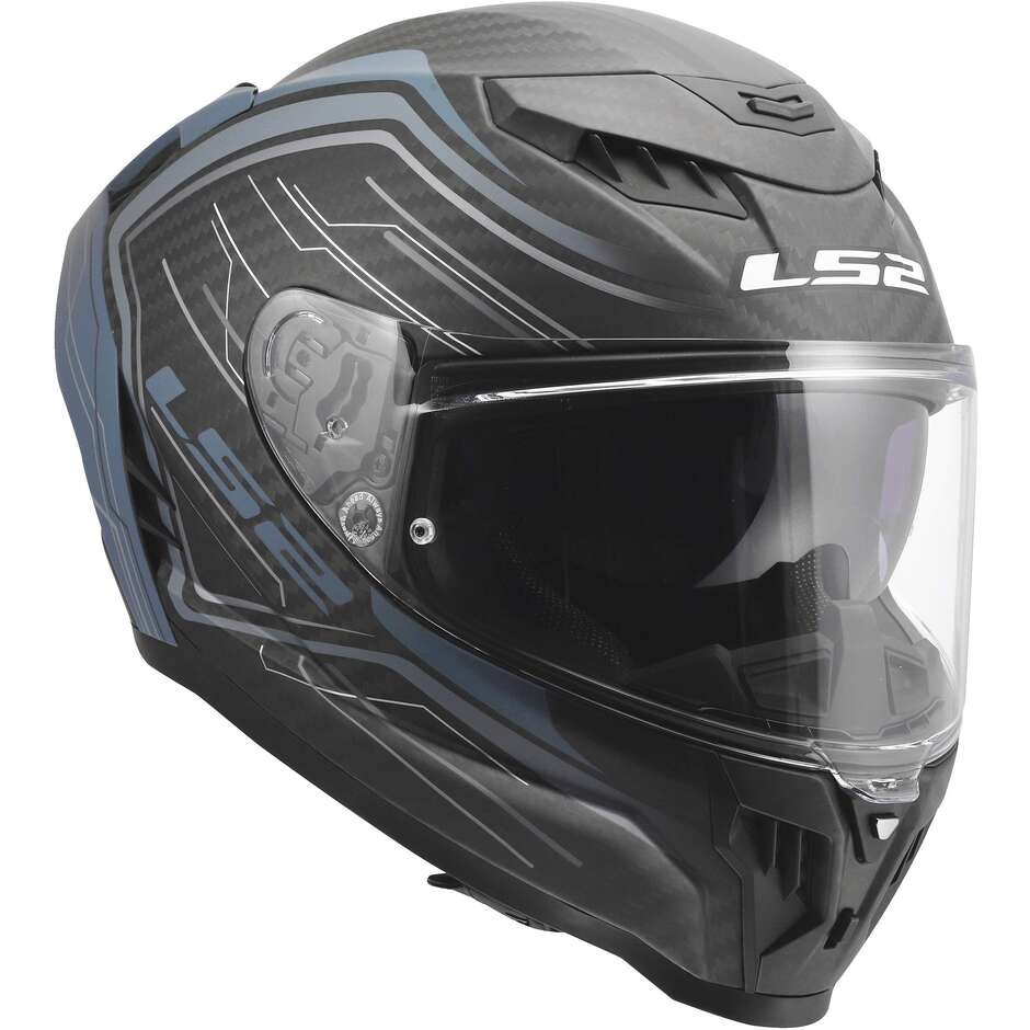 Casco Moto Integrale LS2 FF807 DRAGON SUBIC Blu Petrolio