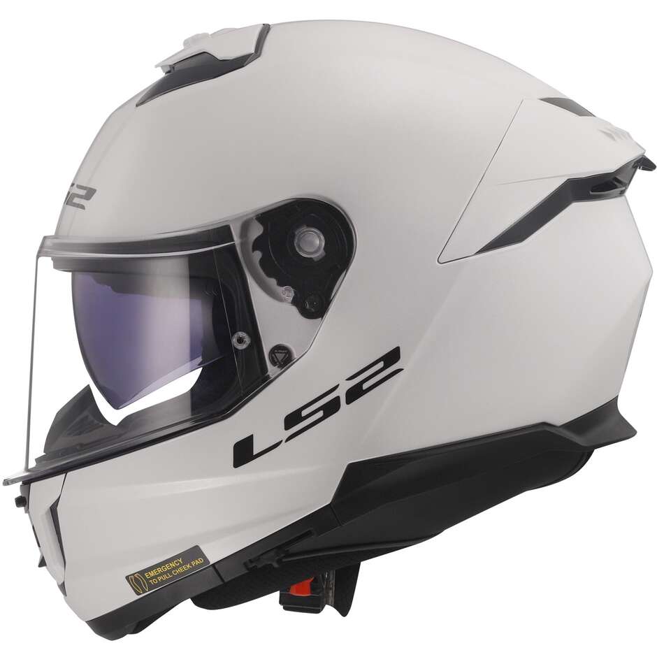 Casco Moto Integrale Ls2 FF808 STREAM II Solid Bianco