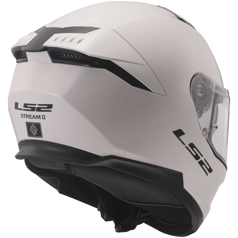 Casco Moto Integrale Ls2 FF808 STREAM II Solid Bianco