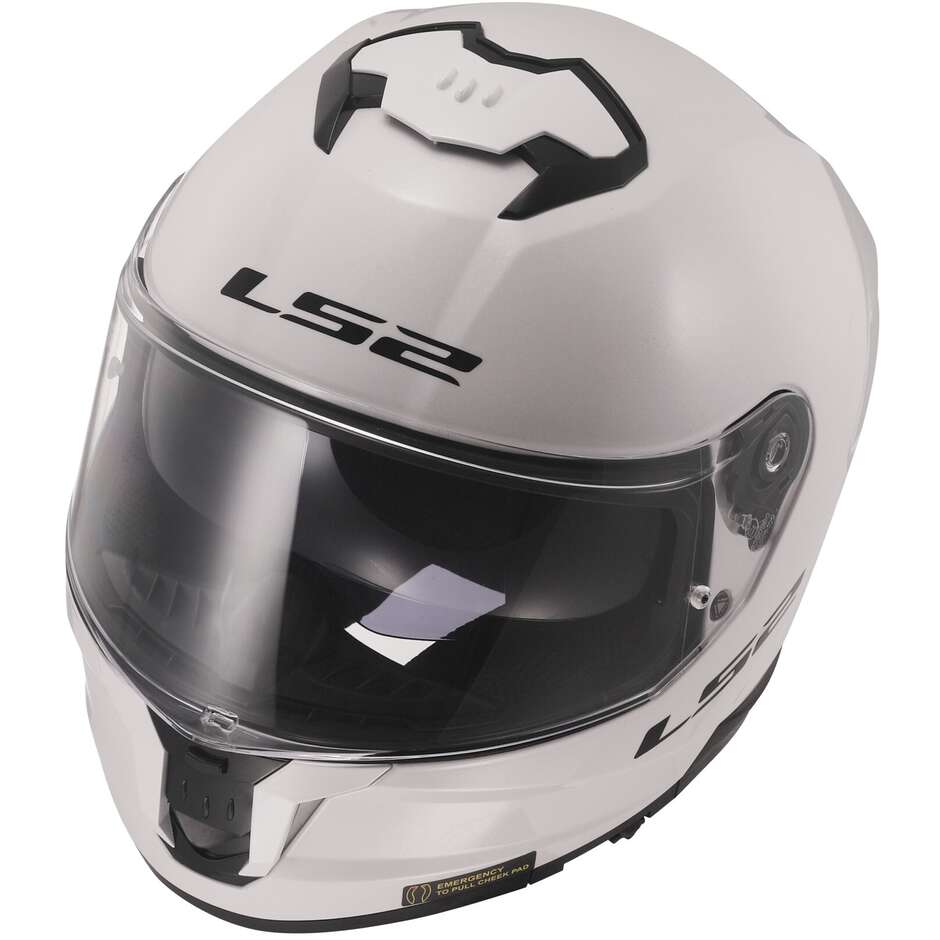 Casco Moto Integrale Ls2 FF808 STREAM II Solid Bianco