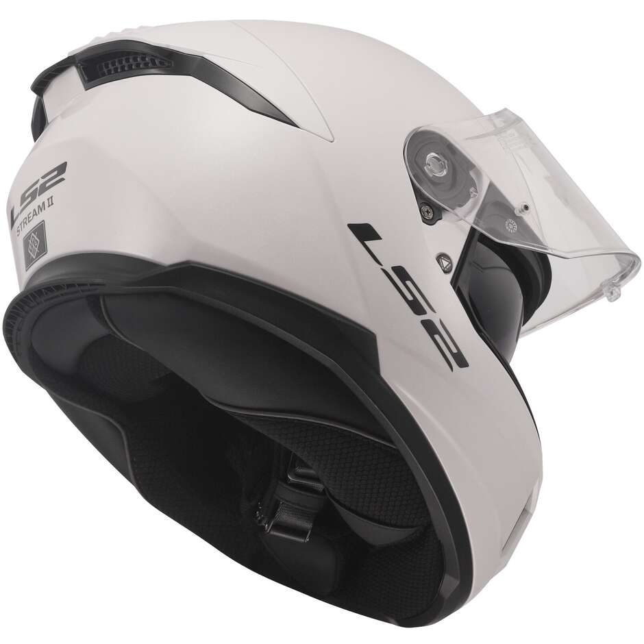 Casco Moto Integrale Ls2 FF808 STREAM II Solid Bianco