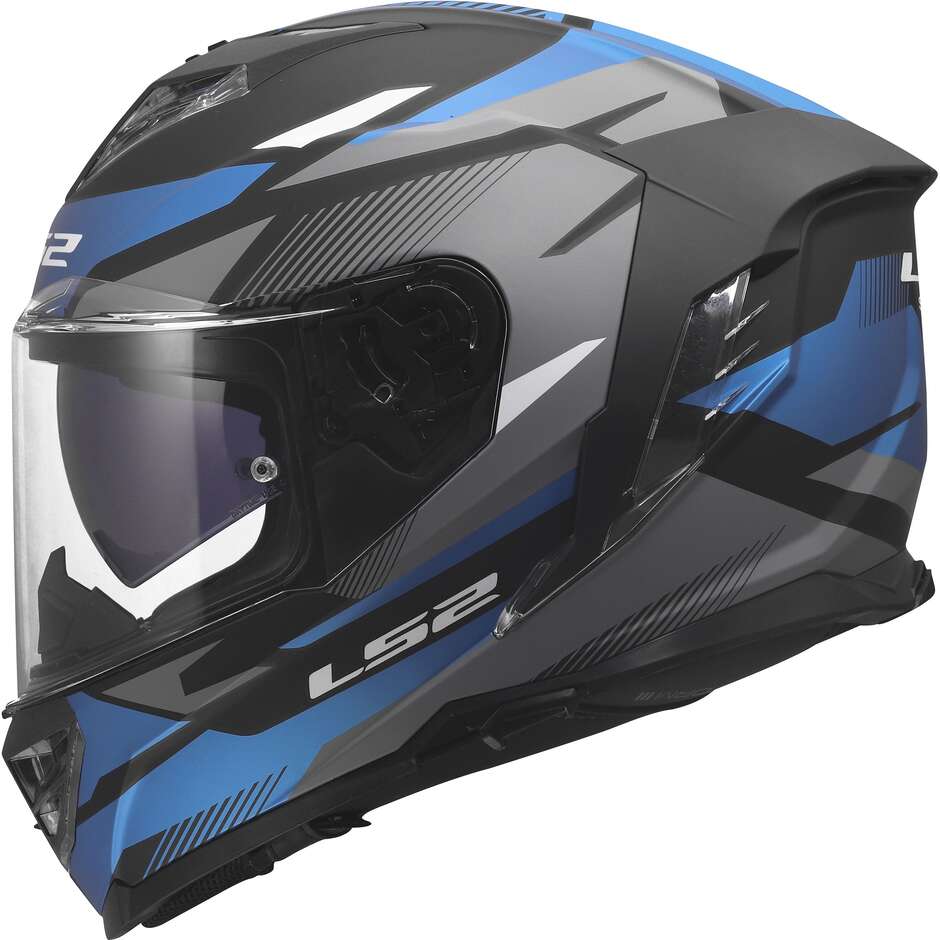 Casco Moto Integrale LS2 FF818 STORM III KOMAI Nero Blu