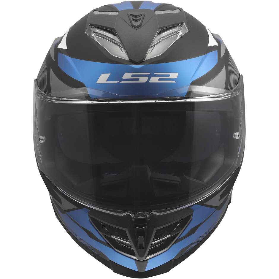Casco Moto Integrale LS2 FF818 STORM III KOMAI Nero Blu