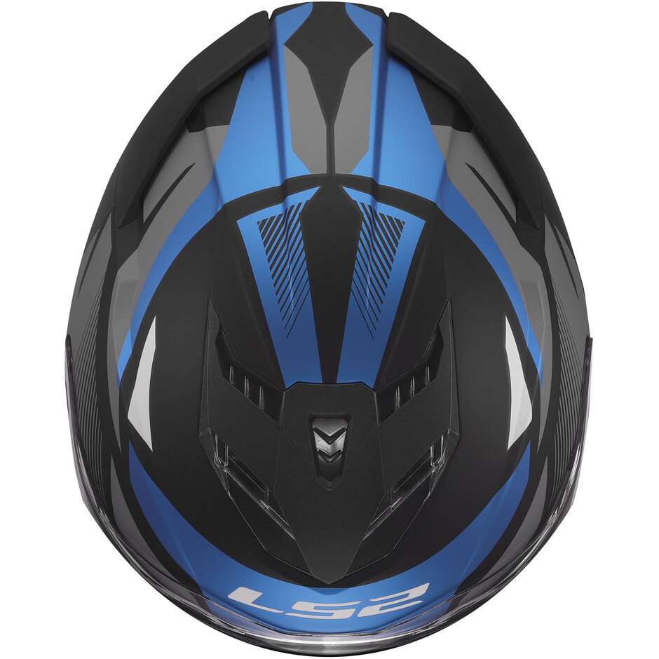 Casco Moto Integrale LS2 FF818 STORM III KOMAI Nero Blu