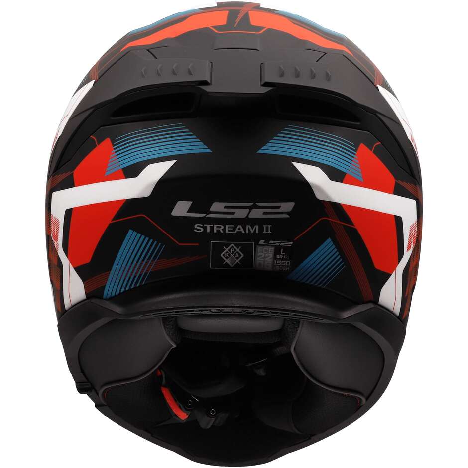 Casco Moto Integrale Ls2 LS2 FF808 STREAM II MIKA Bianco Blu Rosso