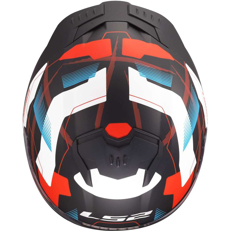 Casco Moto Integrale Ls2 LS2 FF808 STREAM II MIKA Bianco Blu Rosso