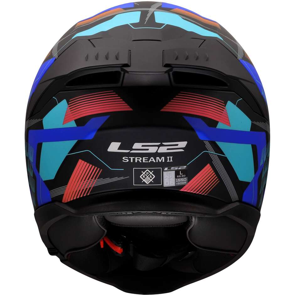 Casco Moto Integrale Ls2 LS2 FF808 STREAM II MIKA Nero Blu