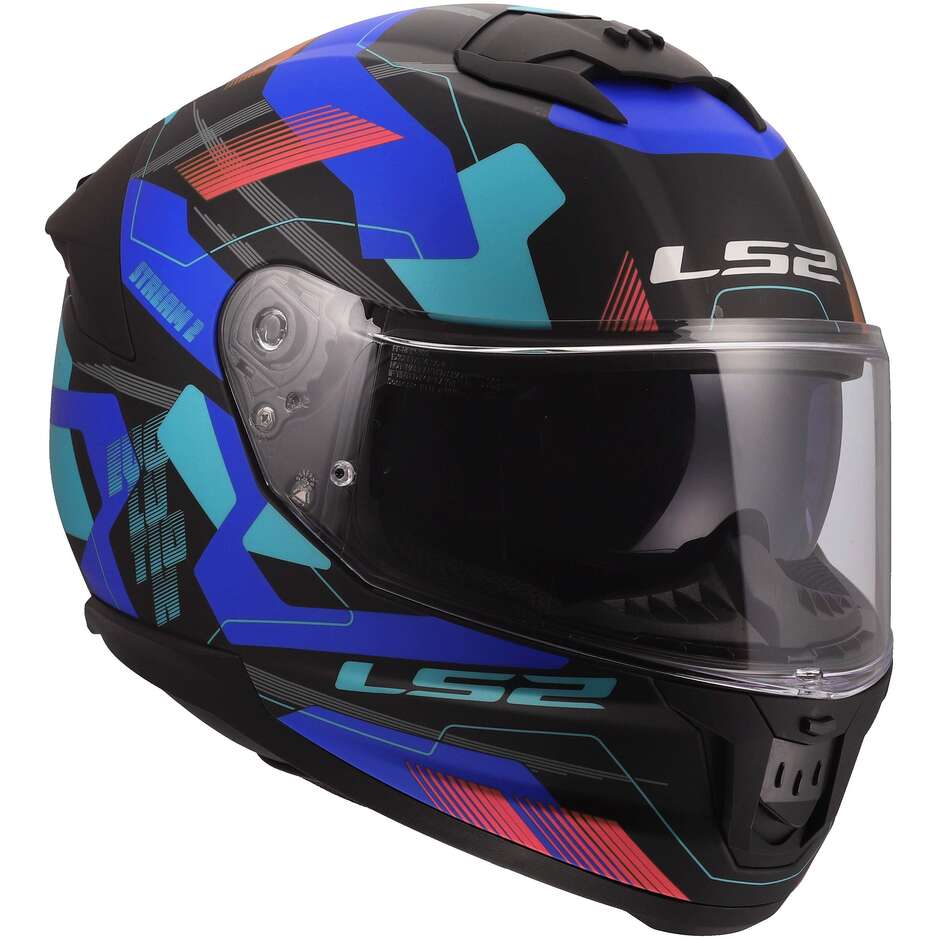Casco Moto Integrale Ls2 LS2 FF808 STREAM II MIKA Nero Blu
