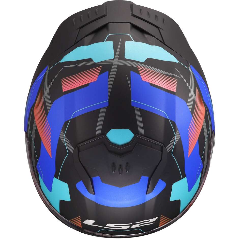 Casco Moto Integrale Ls2 LS2 FF808 STREAM II MIKA Nero Blu
