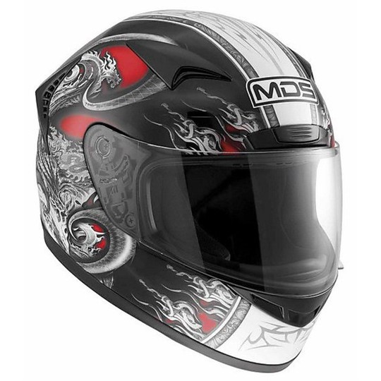 Casco Moto Integrale Mds By AGV New Sprinter Creature Red