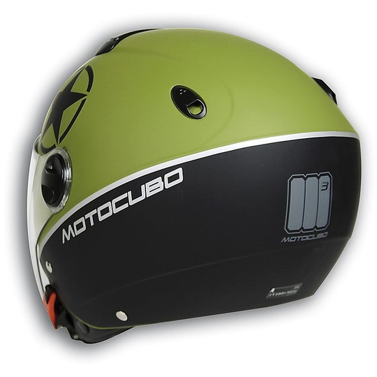 Casco Moto Integrale Motocubo New Jet Cube Verde Opaco