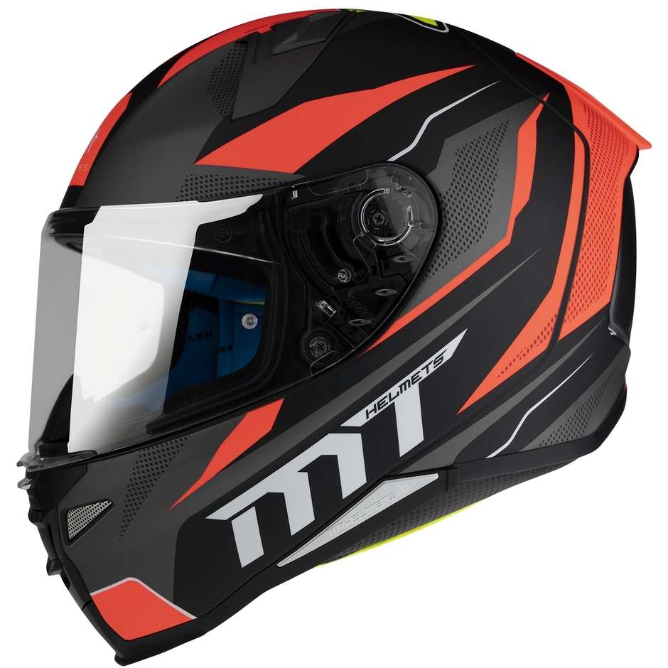Casco Moto Integrale Mt Helmet REVENGE 2 FOUNDATION C1 Nero Opaco