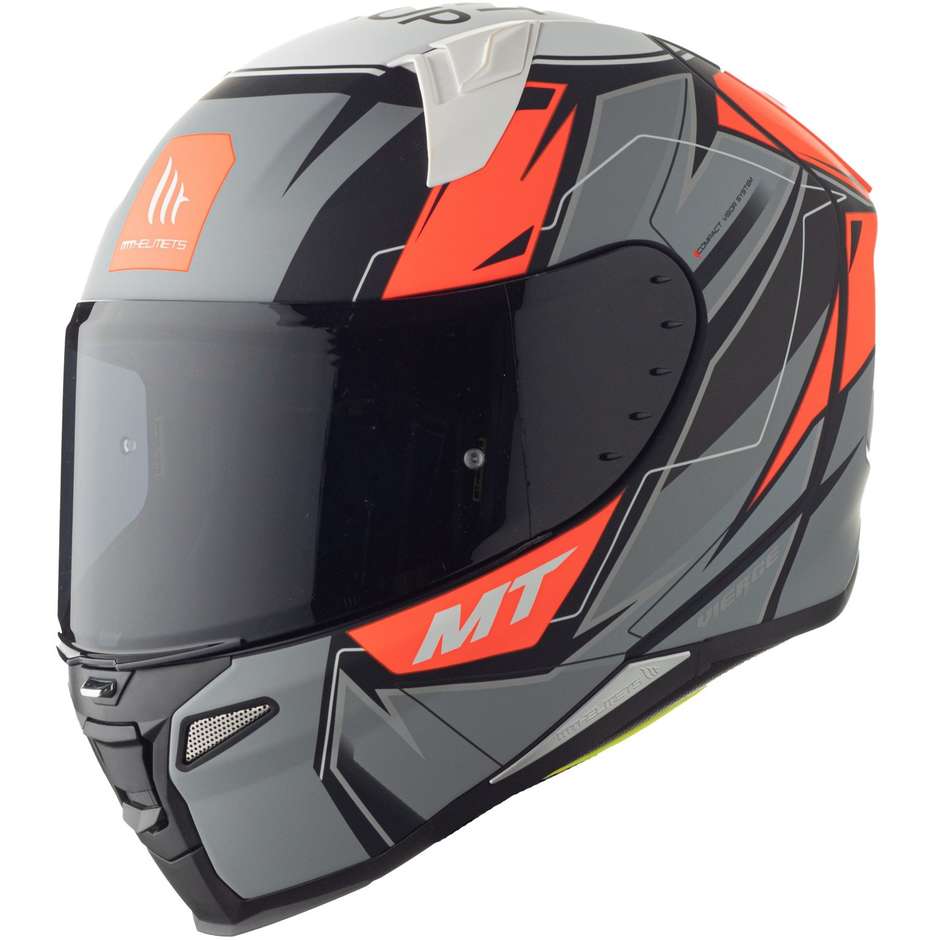 Casco Moto Integrale Mt Helmet REVENGE 2 XAVI VIERGE A5 Rosso Opaco