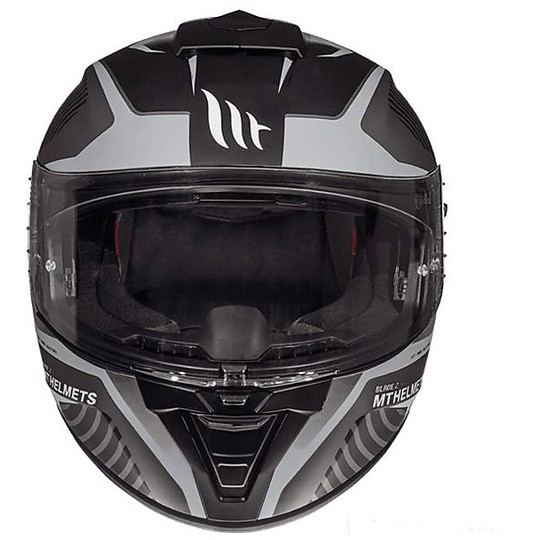 Casco moto Integrale MT Helmets Blade 2 Evo Doppia Visiera B6  Blaster Matt Grey