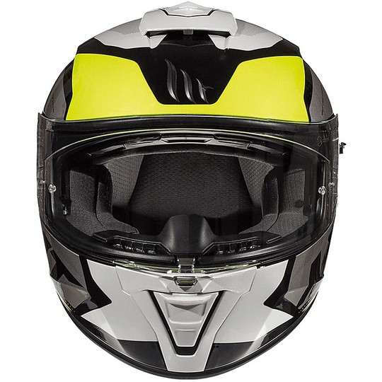Casco Moto Integrale MT Helmets BLADE 2 SV TRICK C3 Giallo Fluo