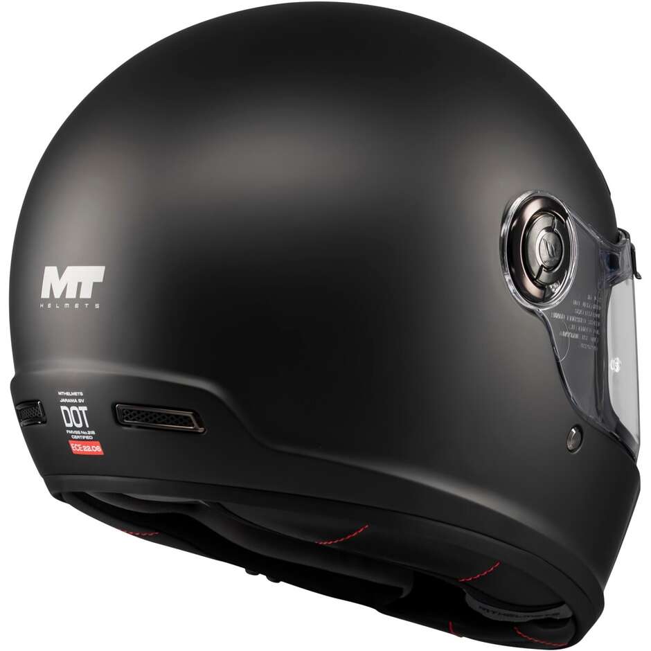 Casco Moto Integrale Mt Helmets JARAMA SV PURE A1 Nero Opaco