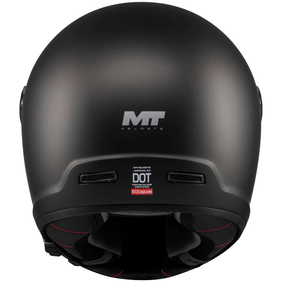 Casco Moto Integrale Mt Helmets JARAMA SV PURE A1 Nero Opaco