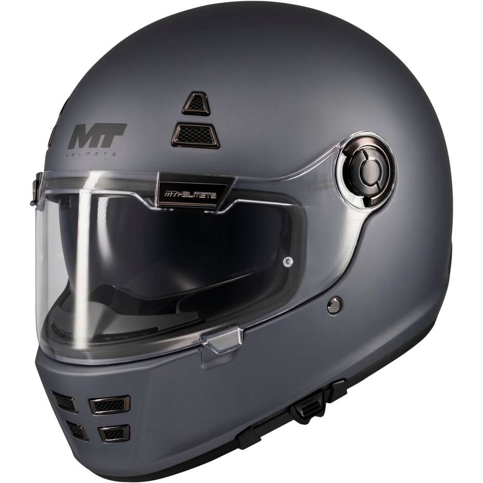 Casco Moto Integrale Mt Helmets JARAMA SV PURE A2 Titanio Opaco