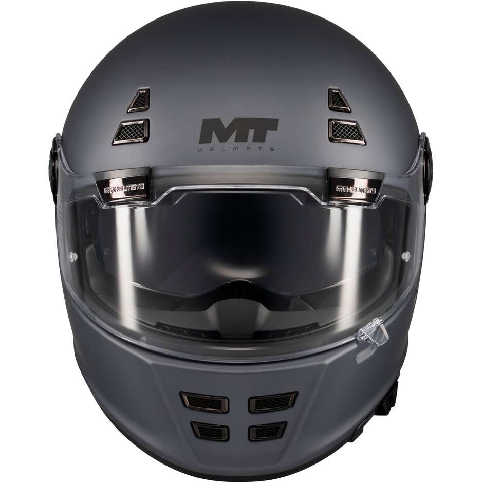 Casco Moto Integrale Mt Helmets JARAMA SV PURE A2 Titanio Opaco