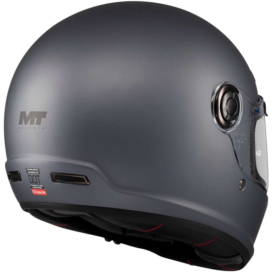 Casco Moto Integrale Mt Helmets JARAMA SV PURE A2 Titanio Opaco