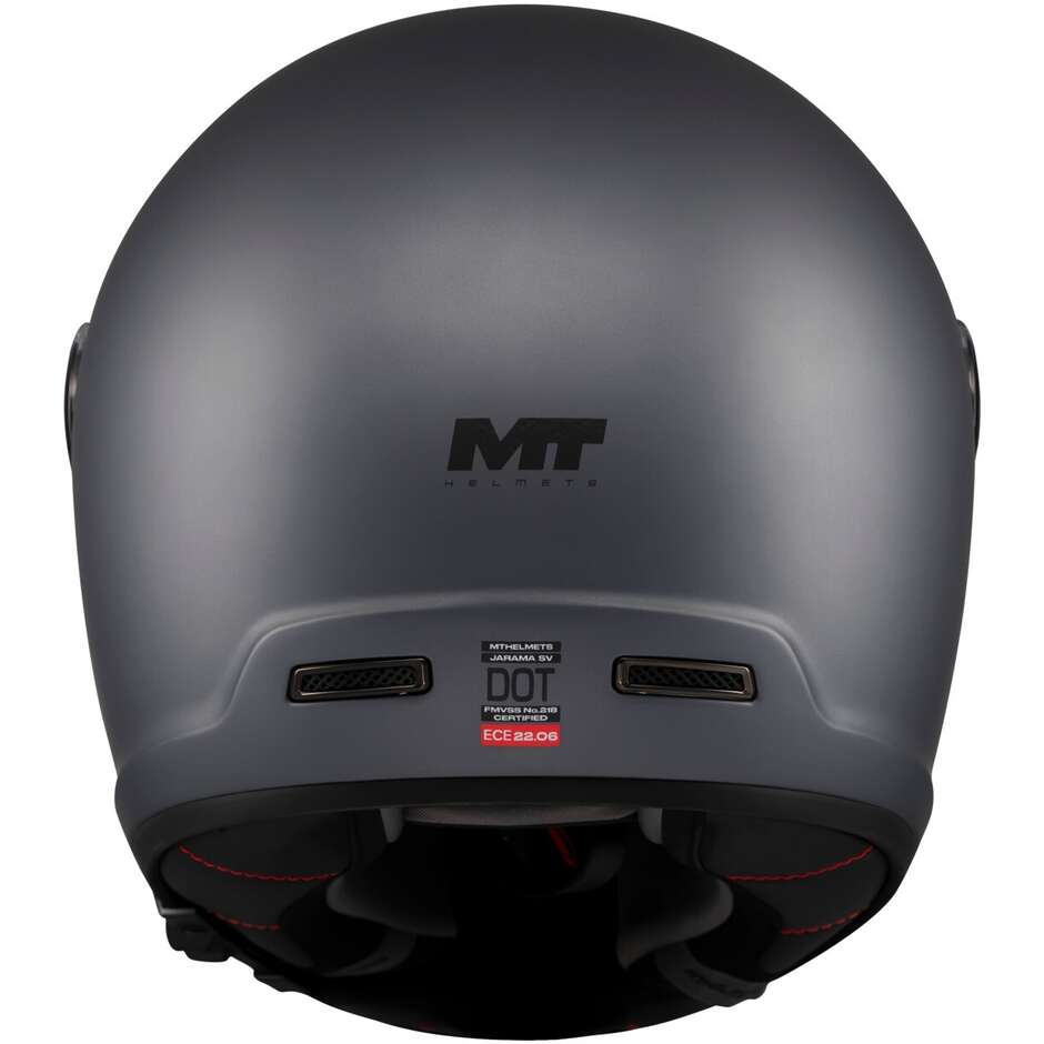 Casco Moto Integrale Mt Helmets JARAMA SV PURE A2 Titanio Opaco