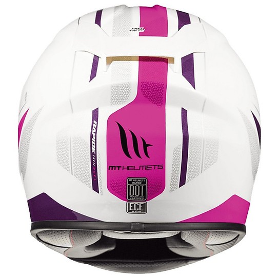 Casco moto Integrale MT Helmets Rapide Duel H9 Pink