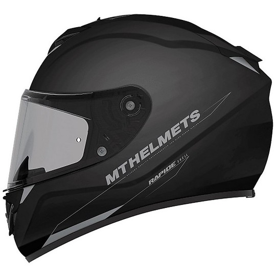 Casco moto Integrale MT Helmets Rapide Mono A1 Nero Lucido