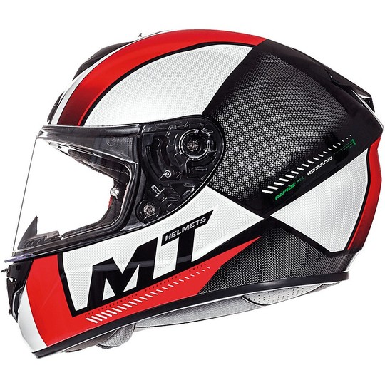 Casco moto Integrale MT Helmets Rapide Overtake D2 Italy Flag