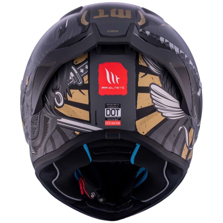 Casco Moto Integrale Mt Helmets STINGER 2 KRT B9 Opaco