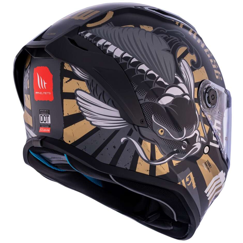 Casco Moto Integrale Mt Helmets STINGER 2 KRT B9 Opaco