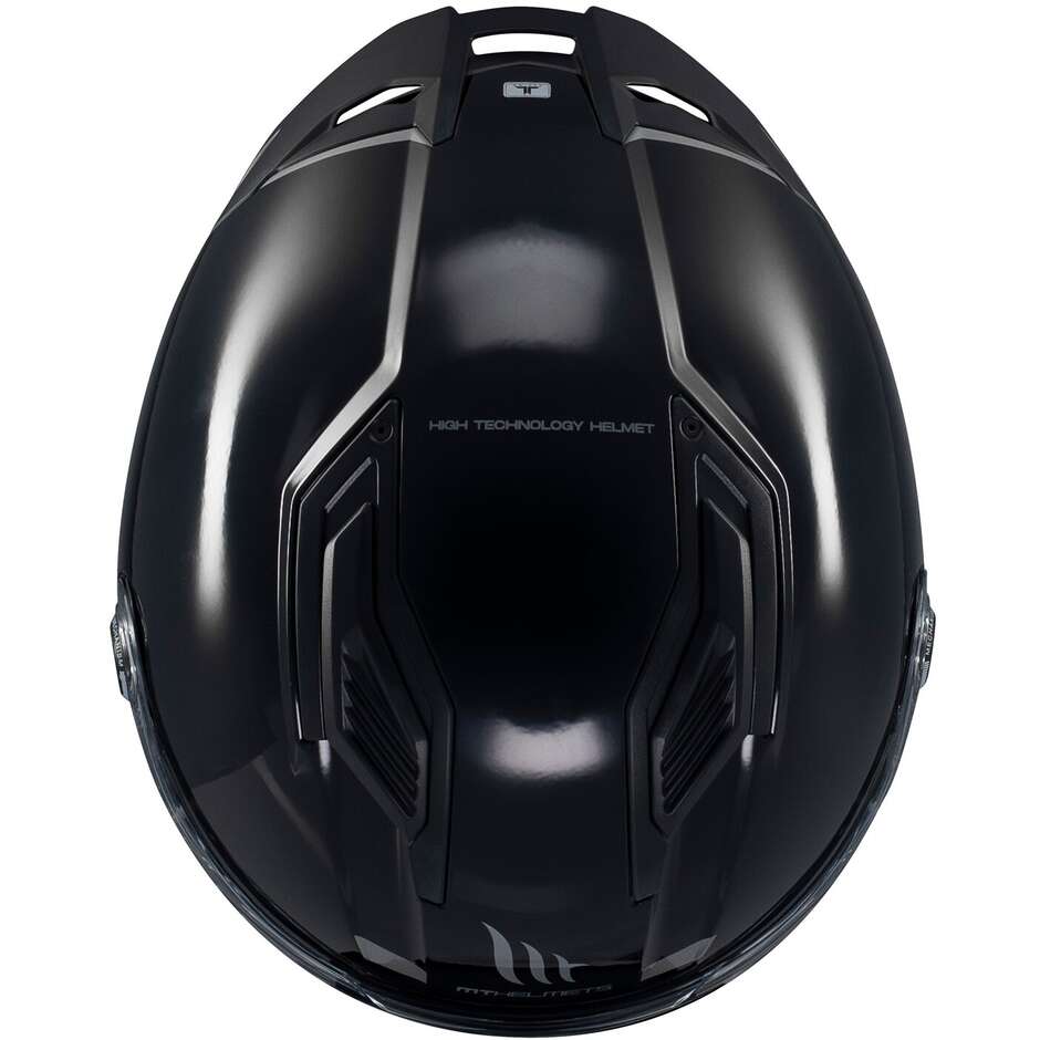 Casco Moto Integrale Mt Helmets STINGER 2 SOLID A11 Opaco Nero