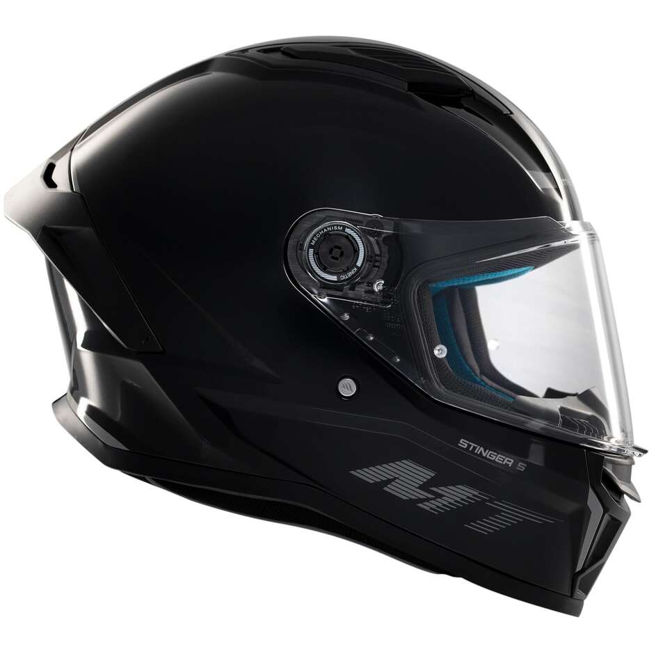 Casco Moto Integrale Mt Helmets STINGER 2 SOLID A11 Opaco Nero