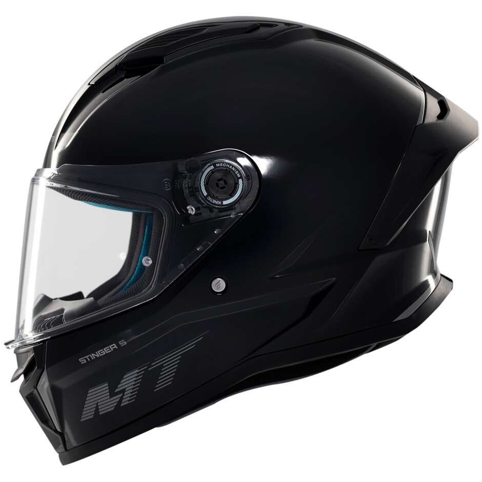 Casco Moto Integrale Mt Helmets STINGER 2 SOLID A11 Opaco Nero