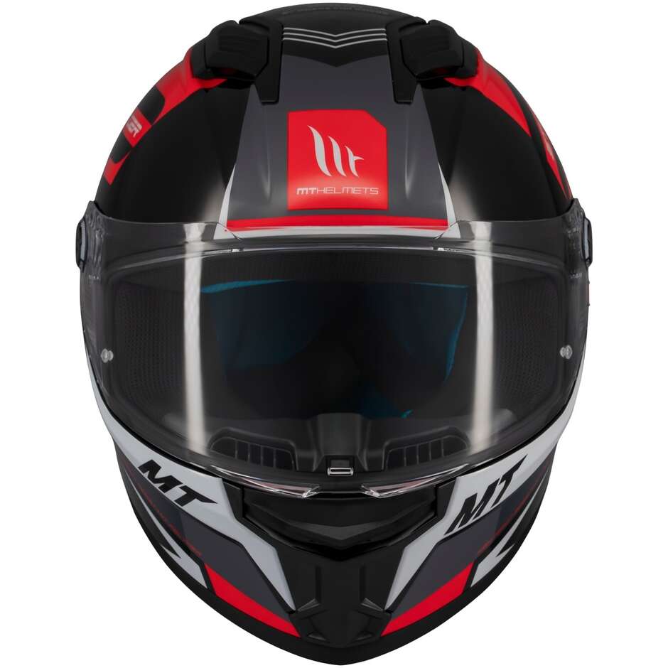 Casco Moto Integrale Mt Helmets STINGER 2 TRON B15 Lucido