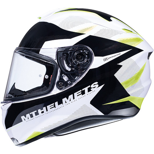 Casco Moto Integrale MT Helmets TARGO ENJOY D3 Giallo Fluo Lucido