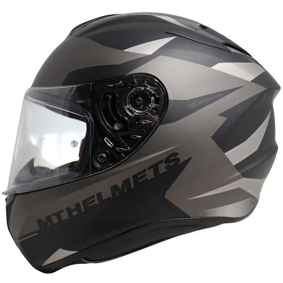 Casco Moto Integrale MT Helmets TARGO ENJOY E2 Grigio Opaco