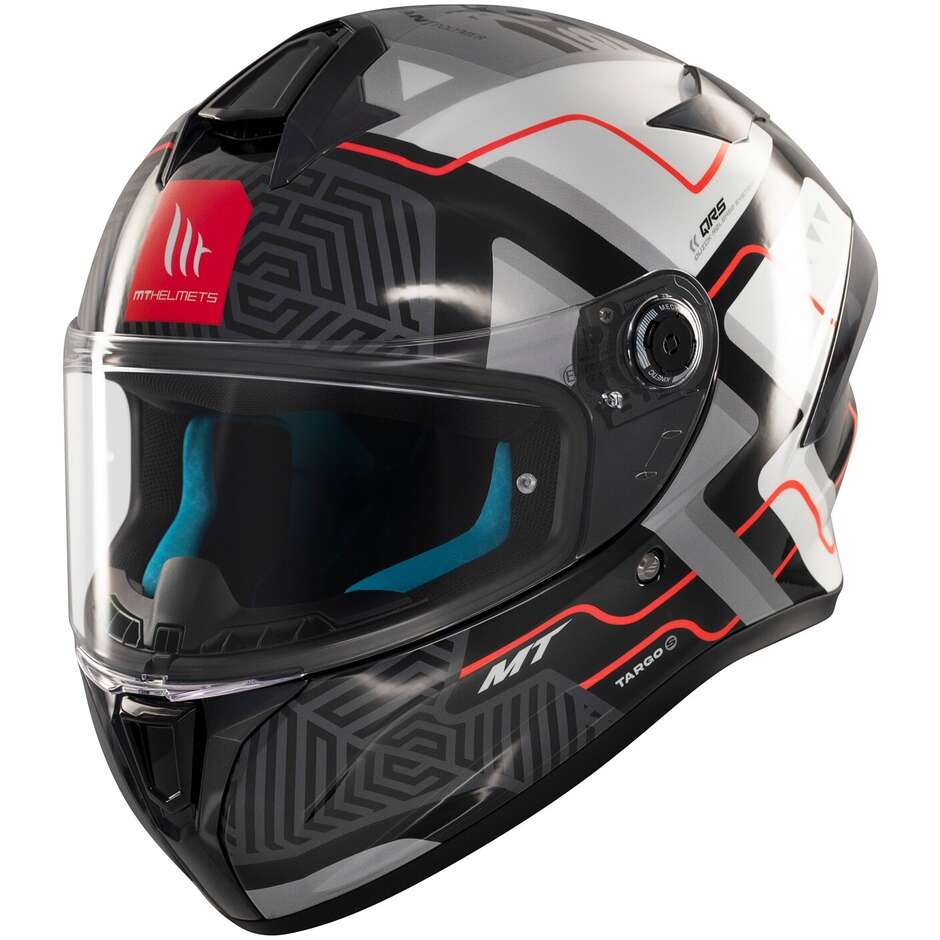 Casco Moto Integrale Mt Helmets TARGO S BRIK C0 Lucido