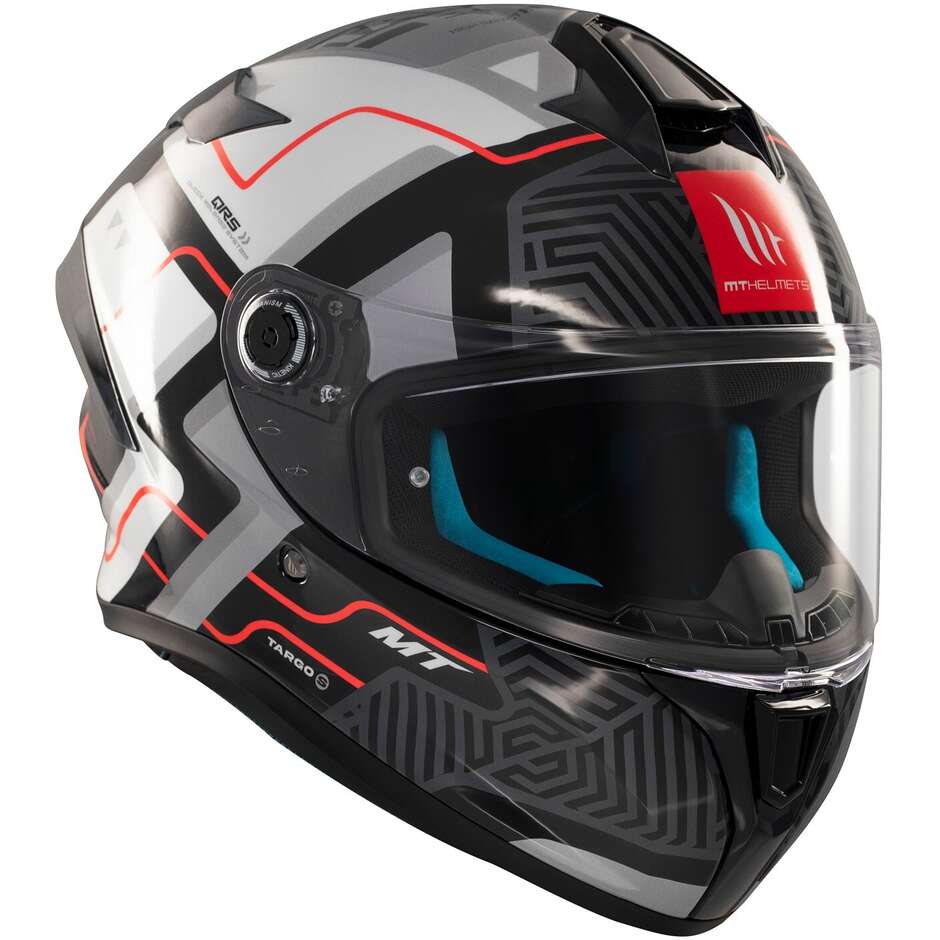 Casco Moto Integrale Mt Helmets TARGO S BRIK C0 Lucido